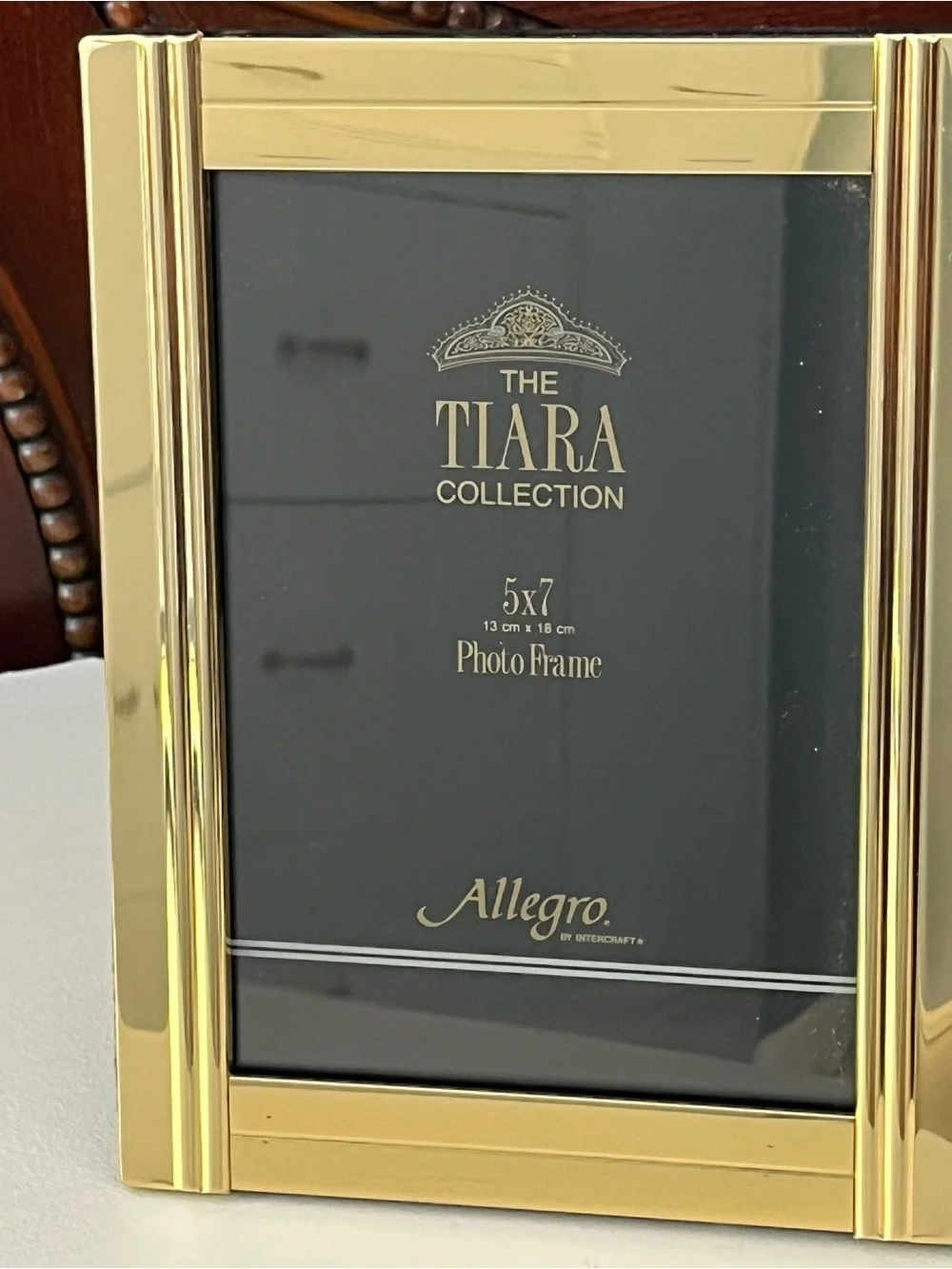 Vntg Intercraft Allegro Tiara Collection Frame for 5x7 photo In Original Box